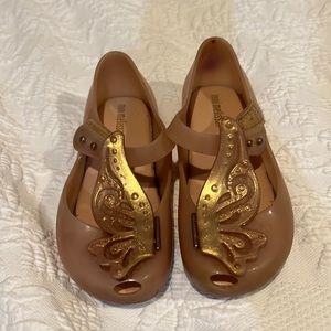 Mini Melissa size 10 Butterfly shoes